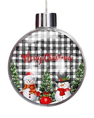 Best Deal for Merry Christmas Ornaments Ball, Snowman Xmas Tree Black